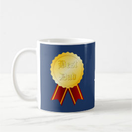 Caneca De Café Melhor Medalha de Fita para Papai Dia dos Pais