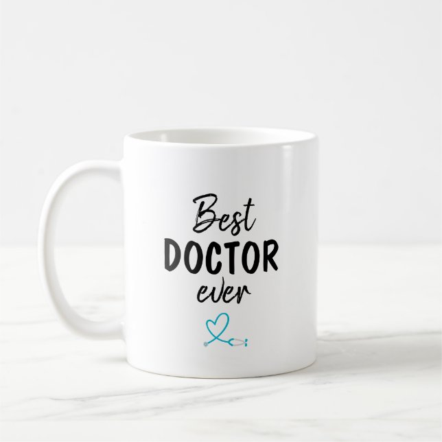 Caneca De Café Melhor Médico de Todos os Tempos (Esquerda)