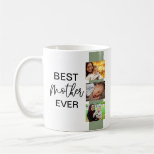 Caneca De Café Melhor Modelo de Foto Mãe Nunca Moderno