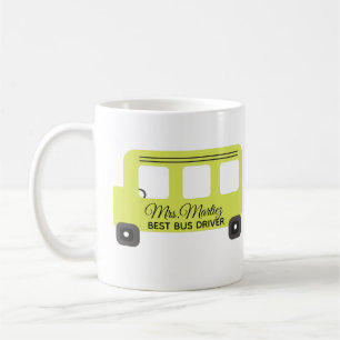 Caneca De Café Melhor Motorista de Ônibus Escolar Ônibus Amarelo 
