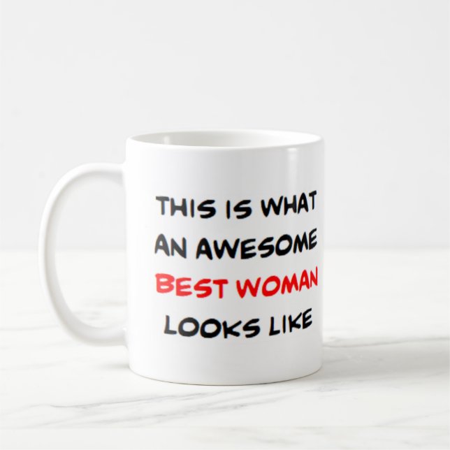 Caneca De Café melhor mulher, incrível (Esquerda)