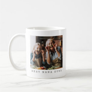 Caneca De Café Melhor Nana de Todos Foto Personalizada Completa