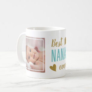 Caneca De Café Melhor Nana de Todos os Tempos 2 Foto Lembrança Az
