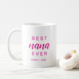 Caneca De Café Melhor Nana de Todos os Tempos Presente de Script 