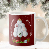 Melhor Natal do Ano Inicial de Par Golf Ball