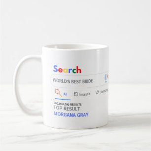 Caneca De Café MELHOR NOIVA DO MUNDO Camiseta Divertida Principai