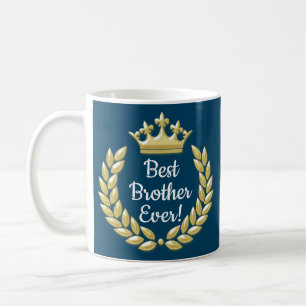 Caneca De Café Melhor nunca! Coroa e louros feitos sob encomenda