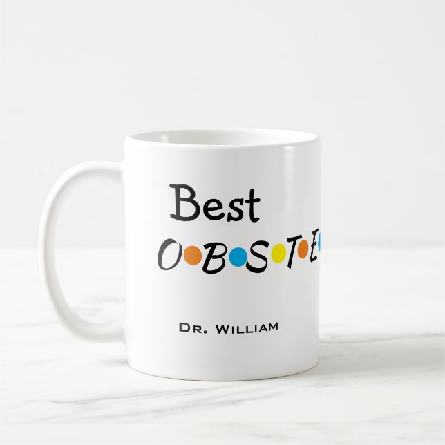 Caneca De Café Melhor Obstetra Amigável De Todos Os Dias (Esquerda)
