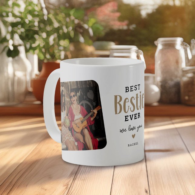 Caneca De Café Melhor oferta de fotos BESTIE Ever 2 (Criador carregado)