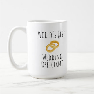Caneca De Café Melhor Oficial de Casamento do Mundo - Obrigado Gi