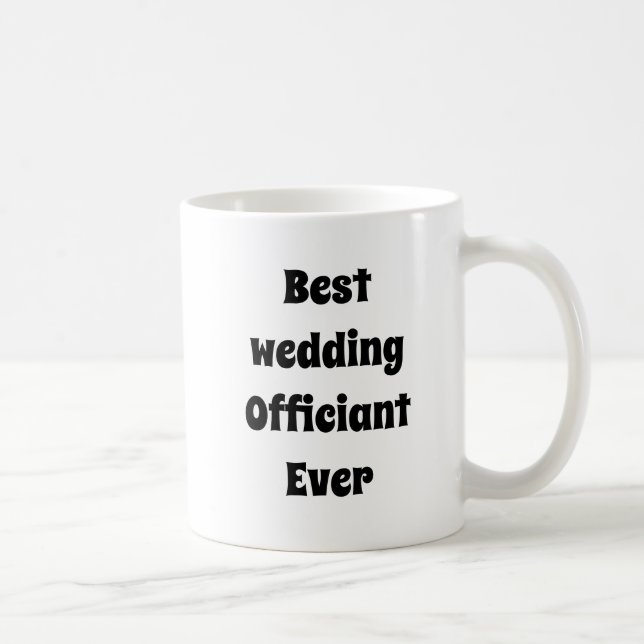 Caneca De Café Melhor Oficial De Casamento, Muito Engraçado Obrig (Direita)