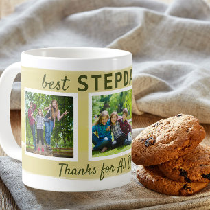 Caneca De Café Melhor Padrasto de Todos - 3 Traços de Pincel de F