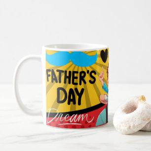 Caneca De Café Melhor Pai Amo Pai, Dia dos Pais, Presente para o
