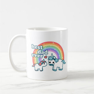 Caneca De Café Melhor pai bonito do unicórnio nunca