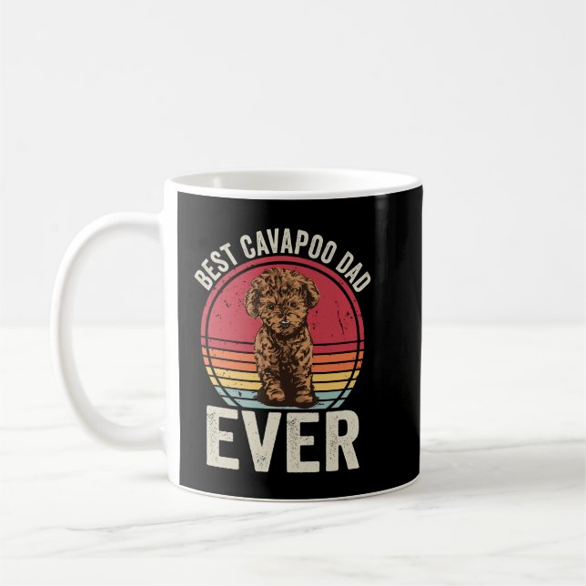 Caneca De Café Melhor Pai Cavapoo Nunca (Esquerda)
