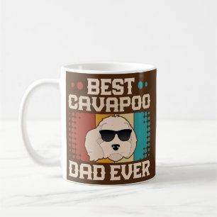 Caneca De Café Melhor Pai Cavapoo Pai De Cachorro Retroativo Já L