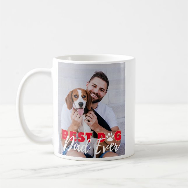 Caneca De Café Melhor Pai De Cachorro Alguma Vez Personalizado Fo (Esquerda)