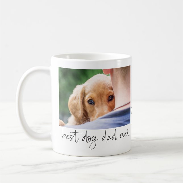 Caneca De Café Melhor Pai de Cachorro Alguma Vez Personalizado Fo (Esquerda)