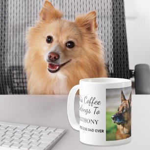 Caneca De Café Melhor Pai De Cachorro Alguma Vez Personalizado Fo