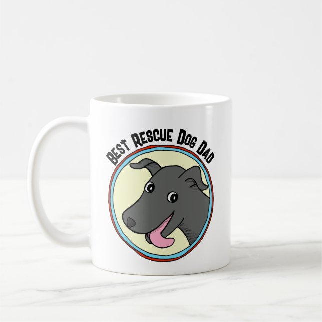Caneca De Café Melhor Pai de Cachorro de Emergência/Texto Persona (Esquerda)