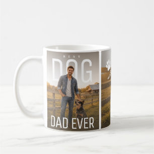 Caneca De Café Melhor Pai de Cachorro do Mundo Ever Dois Fotos Ph