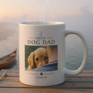Caneca De Café Melhor Pai de Cachorro do Mundo Moderno Foto Perso