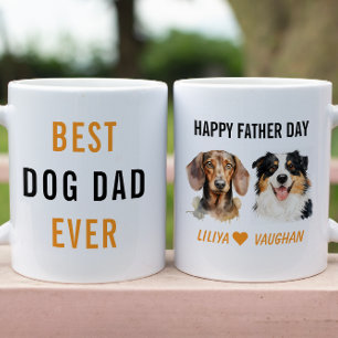 Caneca De Café Melhor Pai de Cachorro do Mundo Personalizado   Ca