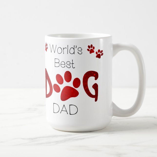 Caneca De Café Melhor Pai de Cachorro do Mundo - Sobrecarga de Ca (Direita)