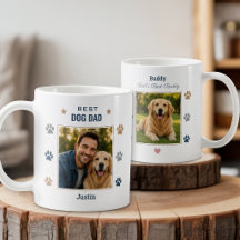 Melhor Pai de Cachorro Foto Personalizada