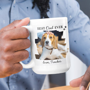 Caneca De Café Melhor Pai De Cachorro Já Personalizado Foto Pet