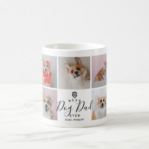 Caneca De Café Melhor Pai de Cachorro Personalizado com 9 Fotos E