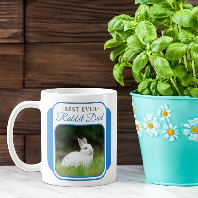 Caneca De Café Melhor Pai De Coelho Dois Fotografando-Keepsaame C (Criador carregado)