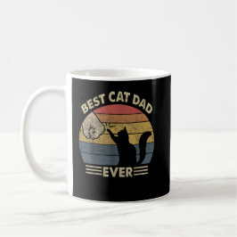Caneca De Café Melhor Pai De Gato De Pai Engraçado, Dia de os pai
