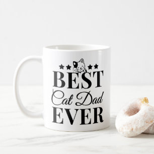 Caneca De Café Melhor Pai de Gato de Todos os Tempos - Pai de Gat