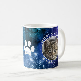 Caneca De Café Melhor Pai de Gato do Mundo Espaço para Fotos de P