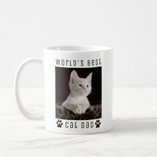 Caneca De Café Melhor Pai de Gato do Mundo Foto Personalizada, Im