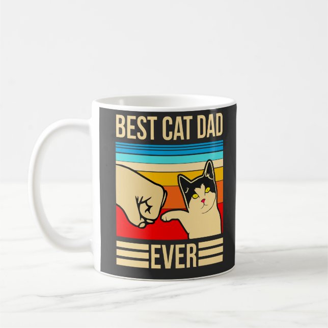 Caneca De Café Melhor pai de gatos (Esquerda)