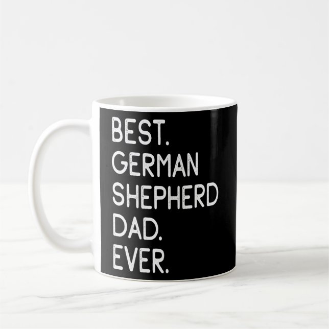 Caneca De Café Melhor Pai de German shepherd (Esquerda)
