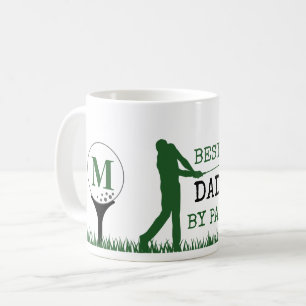Caneca De Café MELHOR PAI DE Golfer POR Monograma PAR