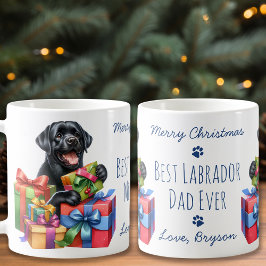 Caneca De Café Melhor Pai de Labrador Nunca Feliz Laboratório Pre