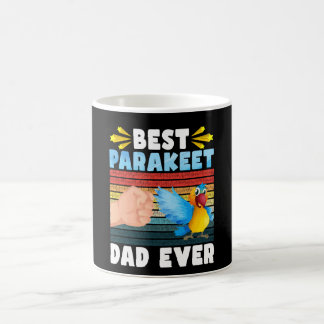 Caneca De Café Melhor Pai de periquito, Vintage, Bird Lover