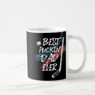 Caneca De Café Melhor Pai De Puckin Alguma Vez Mostra Bandeira Am