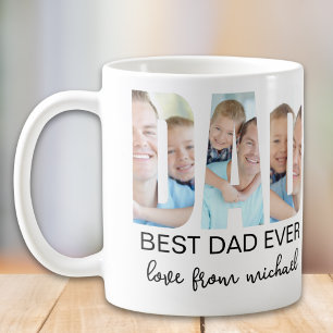 Caneca De Café Melhor Pai de Todos Foto Carta