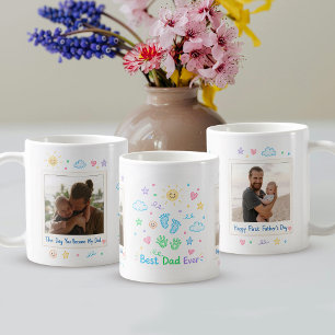 Caneca De Café Melhor Pai de Todos Foto de Bebê Fofo e Pai