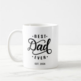 Caneca De Café Melhor Pai de Todos os Tempos Data de Criação