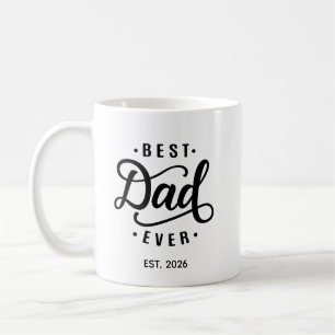 Caneca De Café Melhor Pai de Todos os Tempos Data de Criação