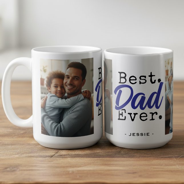 Caneca De Café Melhor Pai de Todos os Tempos Foto Dia dos Pais (Best Dad Ever Photo Father's Day Coffee Mug
)