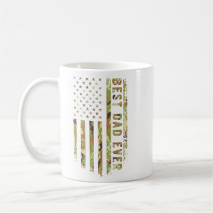 Caneca De Café Melhor Pai de Todos Patriota EUA Camuflagem Bandei