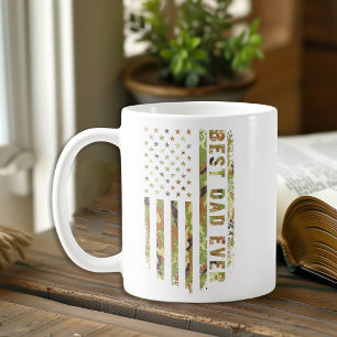 Caneca De Café Melhor Pai de Todos Patriota EUA Camuflagem Bandei