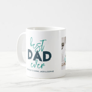 Caneca De Café Melhor Pai de Todos Pertence às Crianças Nomes Fot